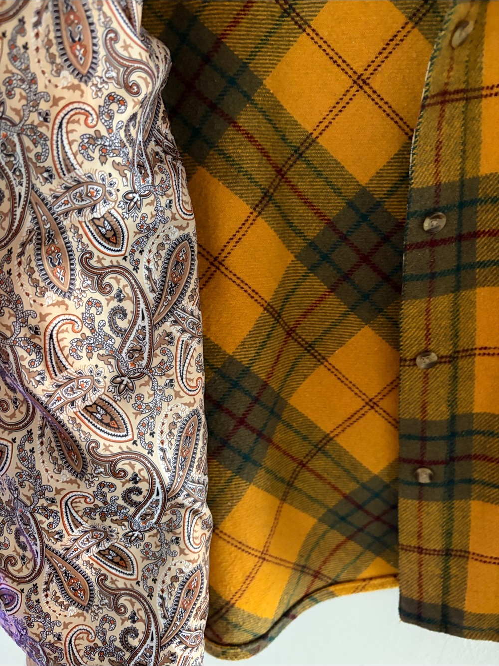 SUNDANCE Women’s Yellow Plaid Wool Flannel Jacket - Picture 5 of 6